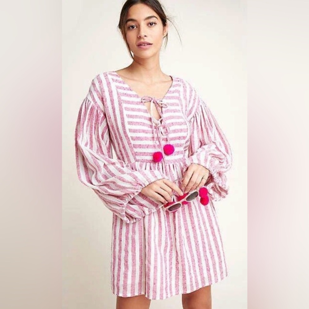 REVOLVE Monroe Caftan Dress Sundress Size Medium Large Striped Summer